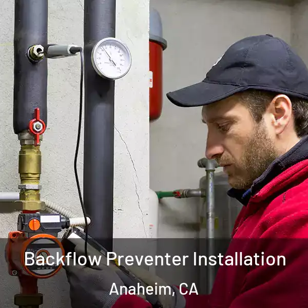  Backflow Preventer Installation Anaheim, CA