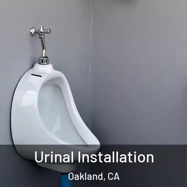  Urinal Installation Oakland, CA